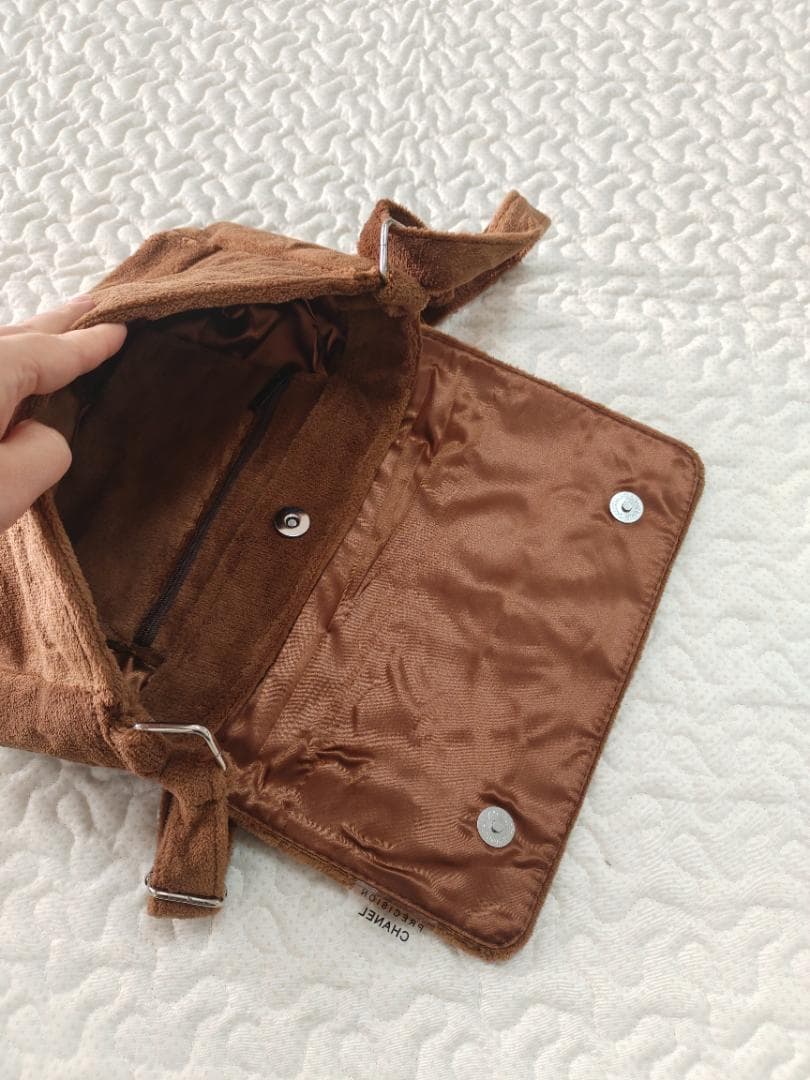 1-2日発送ショルダーバッグ//ハンドバッグ茶色