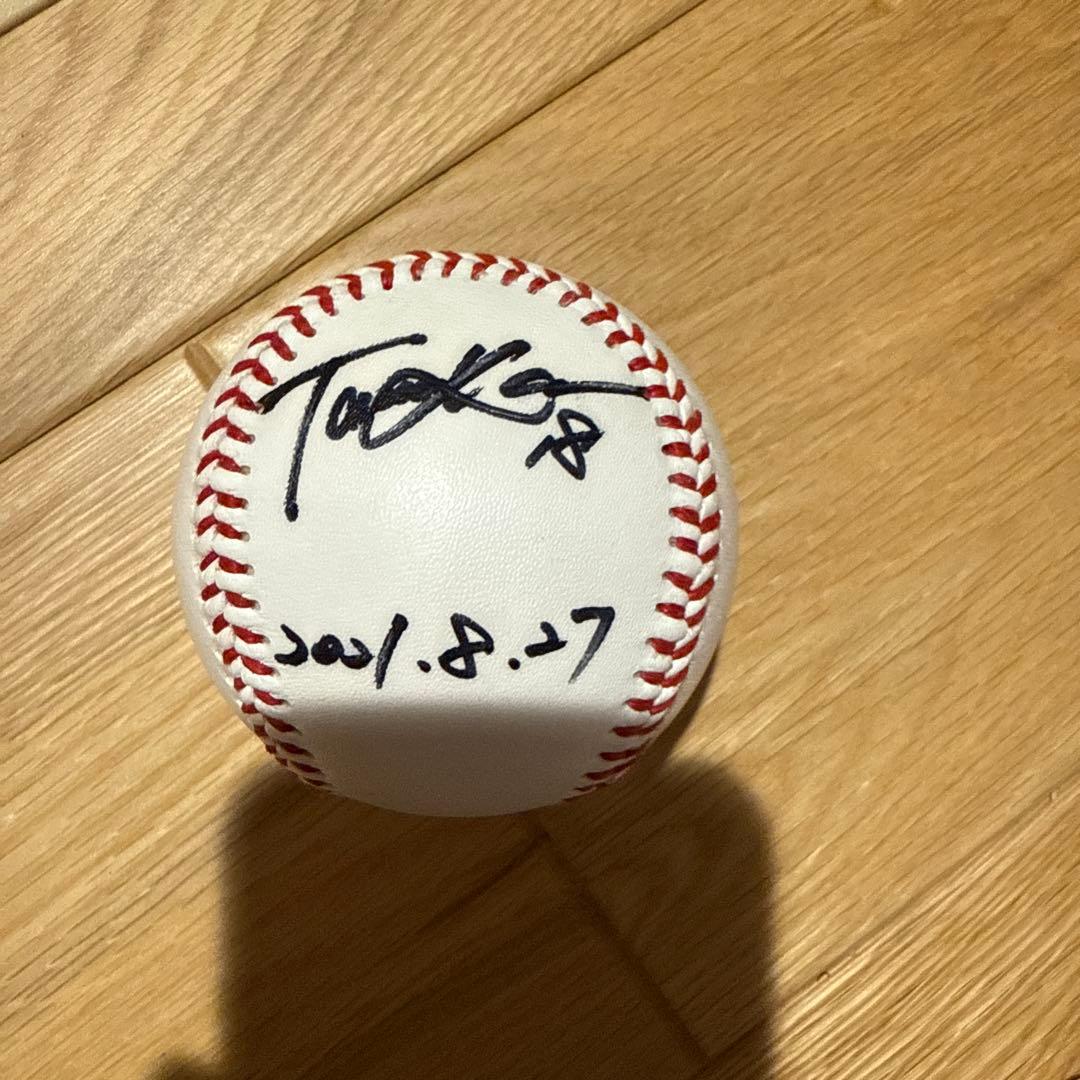 田中将大　サイン入り 野球ボール イーグルス　巨人