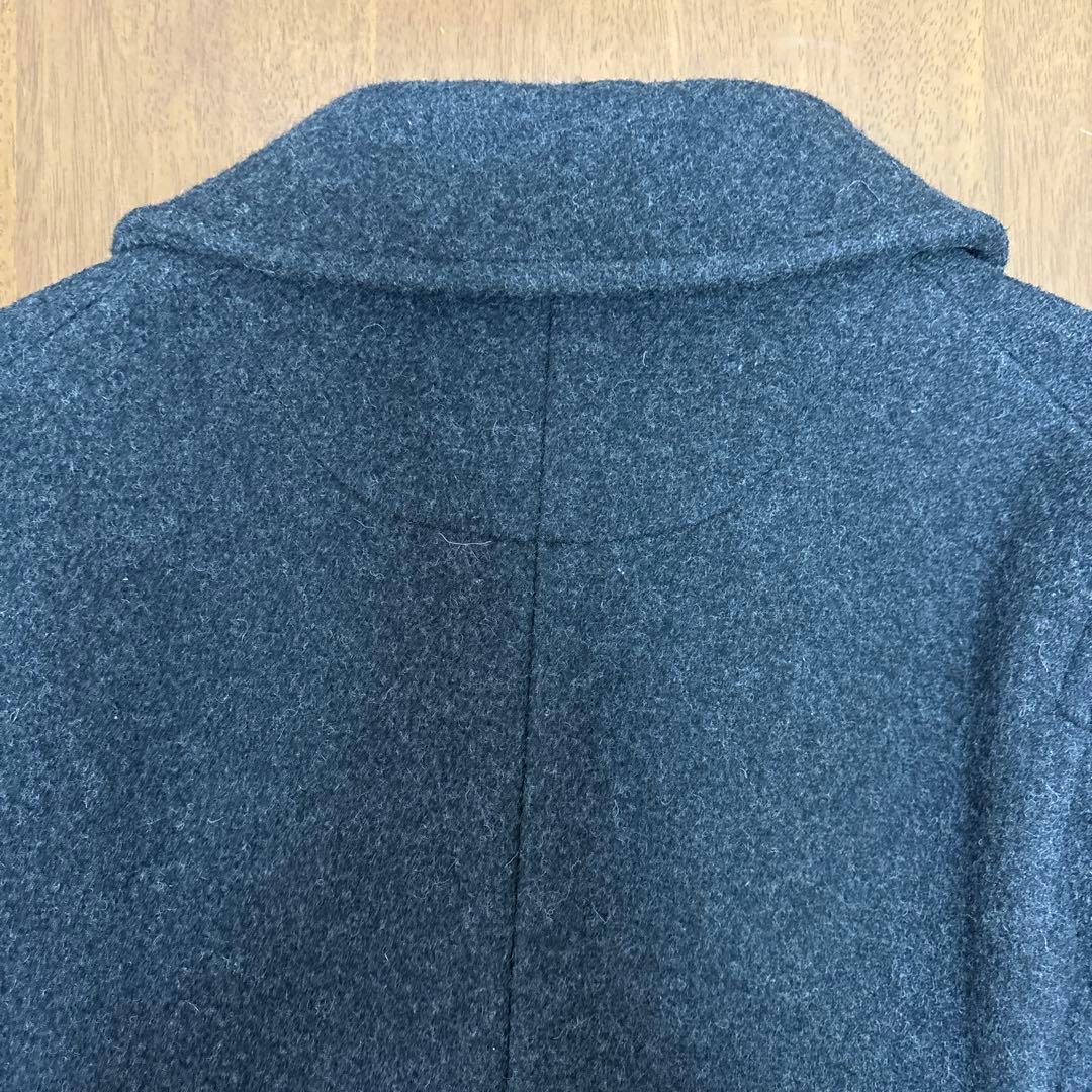 DANTON ダークグレー ウールピーコート