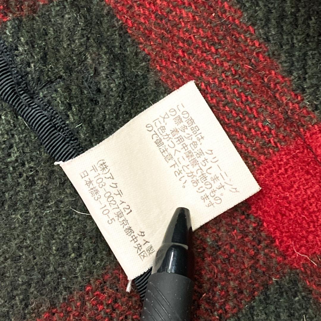 美品 ポロバイラルフローレン ウール ハンティングジャケット 赤黒 M 48