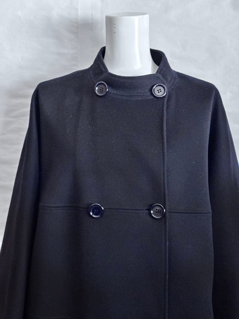 アスペジ　ロロピアーナ　ドルマンスリーブ　ポンチョピーコート Aライン　美品