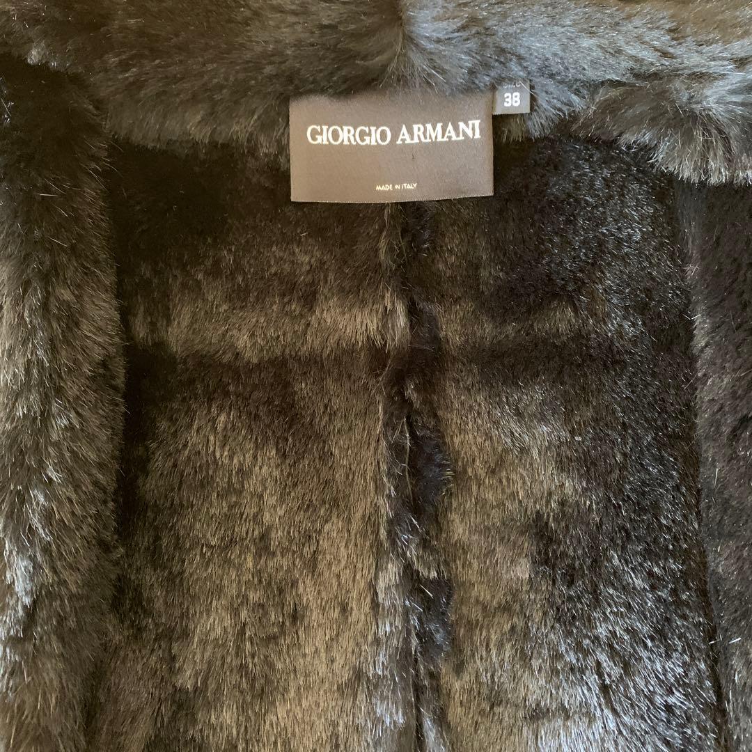 新春SALE、 ARMANIのレザーファージャケット