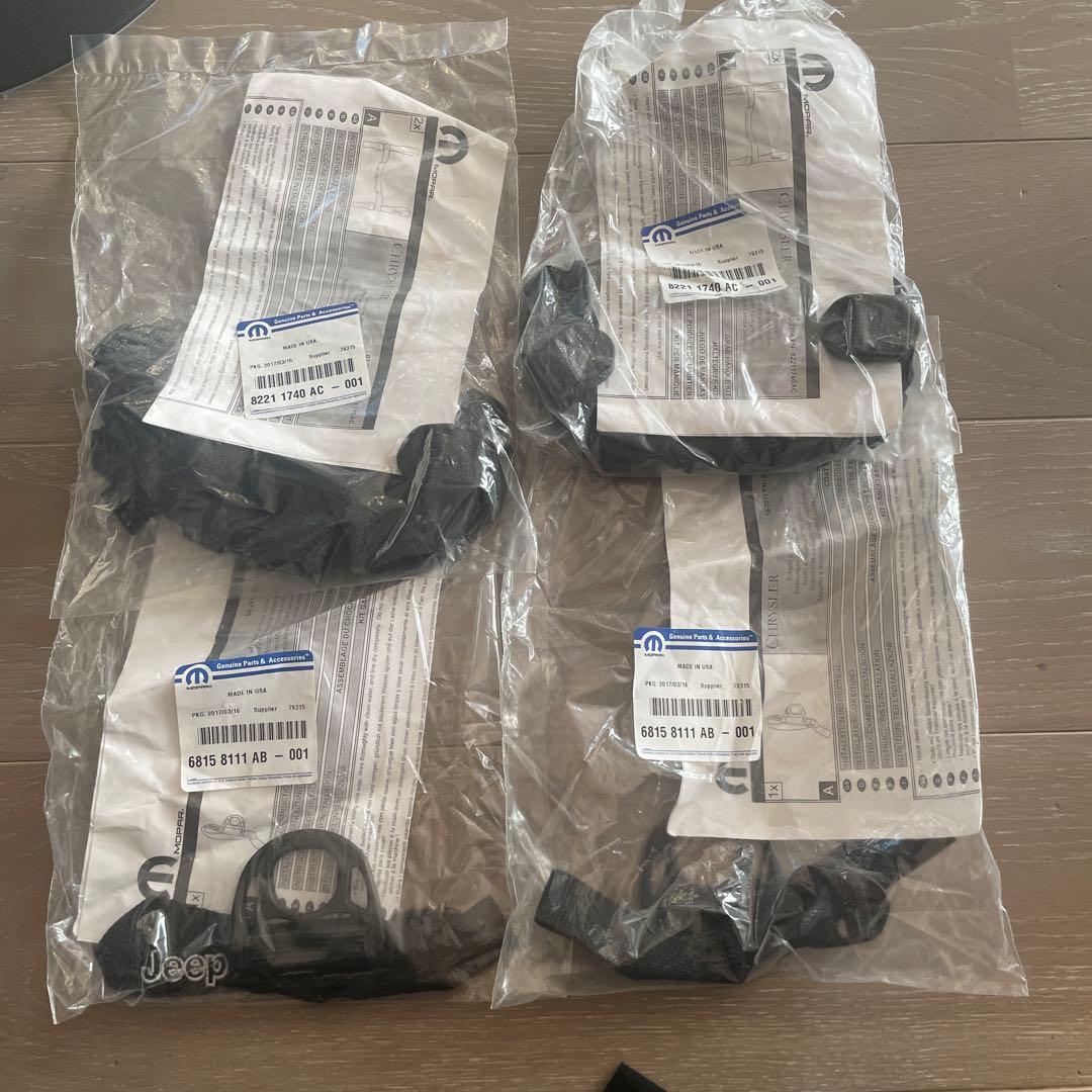 JKラングラー純正グラブハンドル４個ハンガーフック2個セット