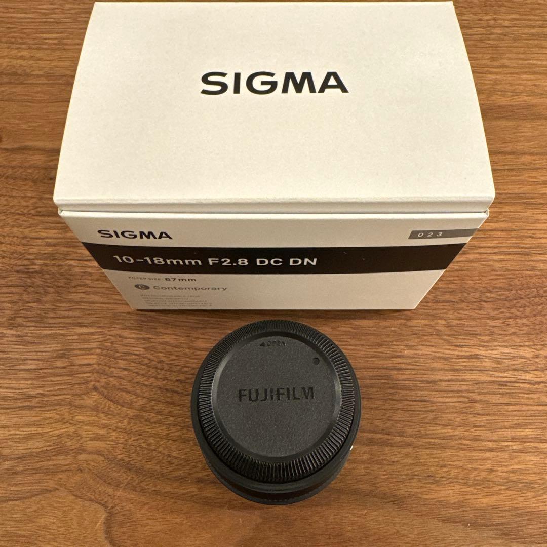 シグマ　10-18mm f2.8 Xマウント　DC DN SIGMA フジ