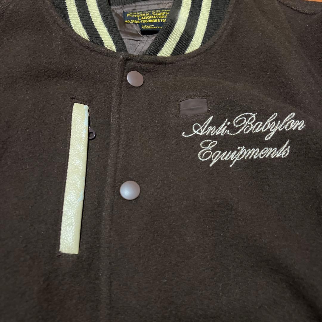 NITRAID ナイトレイド　ウール　レザー　切替　スタジャン