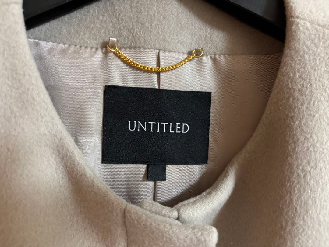 いさく様UNTITLED 【STORY掲載】カシミヤ混ノーカラー コクーンコート