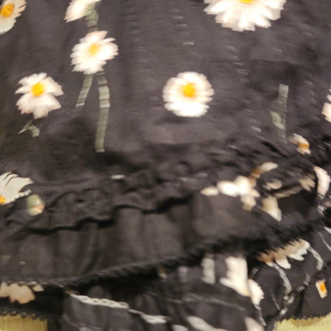 PINK HOUSE フラワープリント フレアスカート