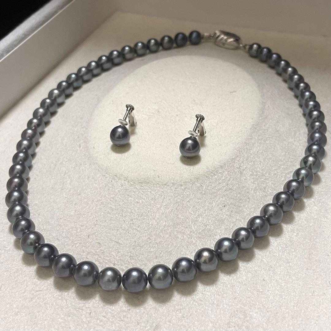 ケース付きおまとめ【K14WG✨セット】あこや真珠 ネックレス 7.0-7.5