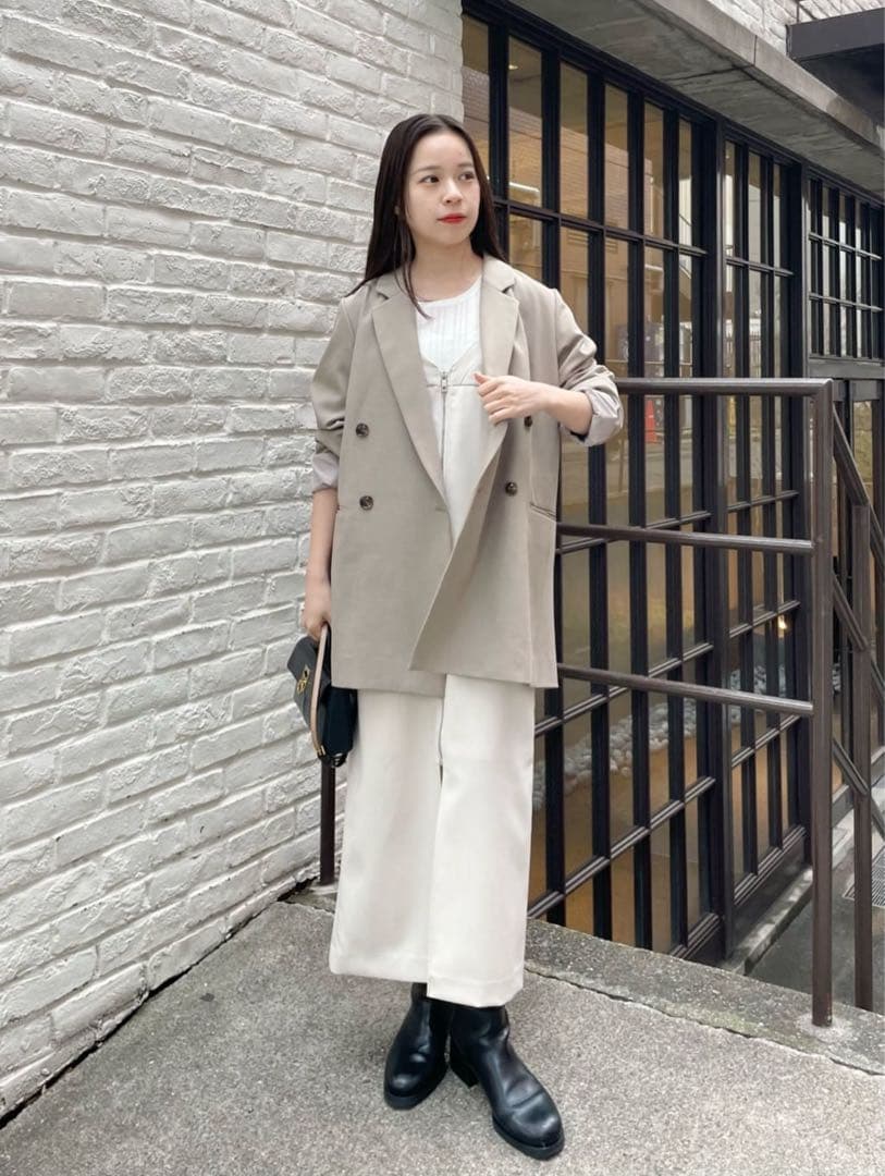 【CAPRICIEUX LE'MAGE】Wテーラージャケット/グレージュ