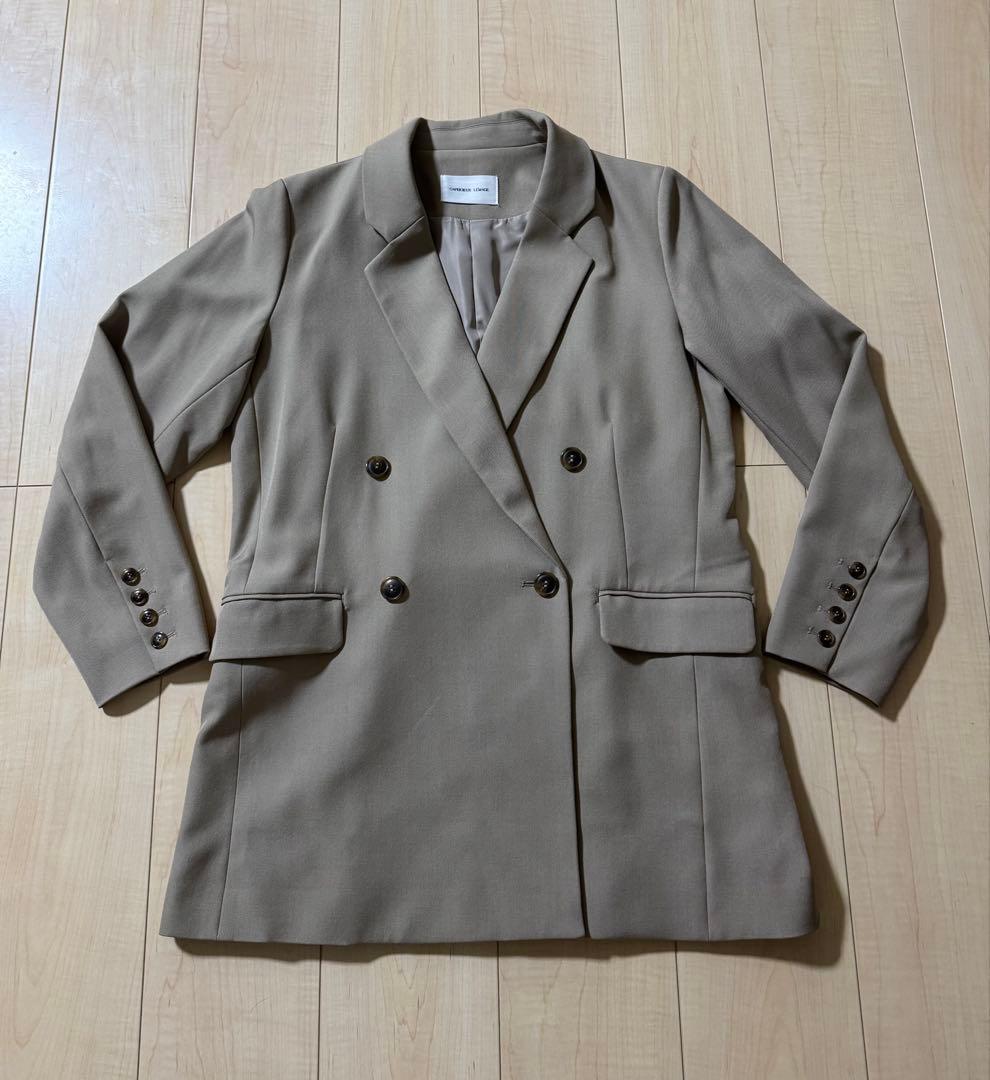 【CAPRICIEUX LE'MAGE】Wテーラージャケット/グレージュ