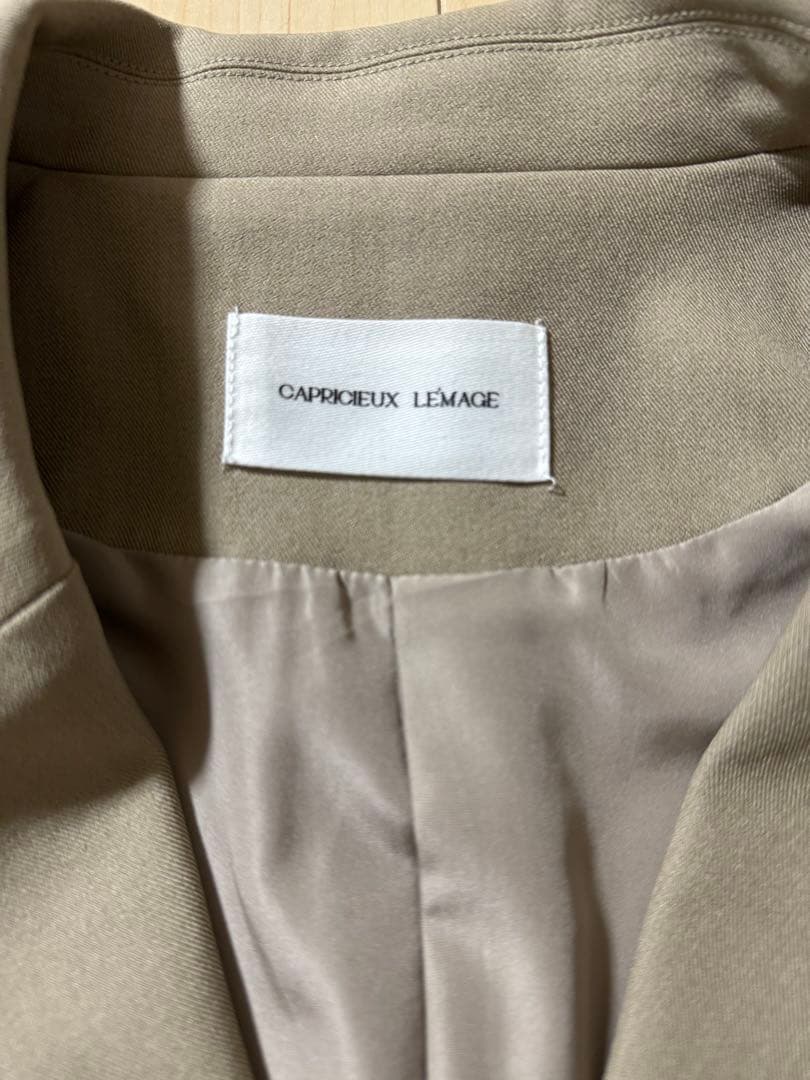 【CAPRICIEUX LE'MAGE】Wテーラージャケット/グレージュ