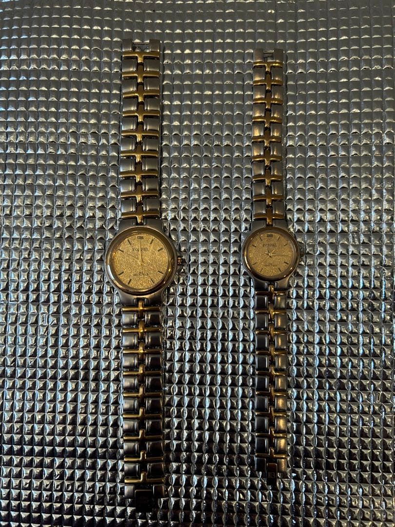 FORBEL 24K GOLD FOLD フォーベル クォーツ腕時計ペア