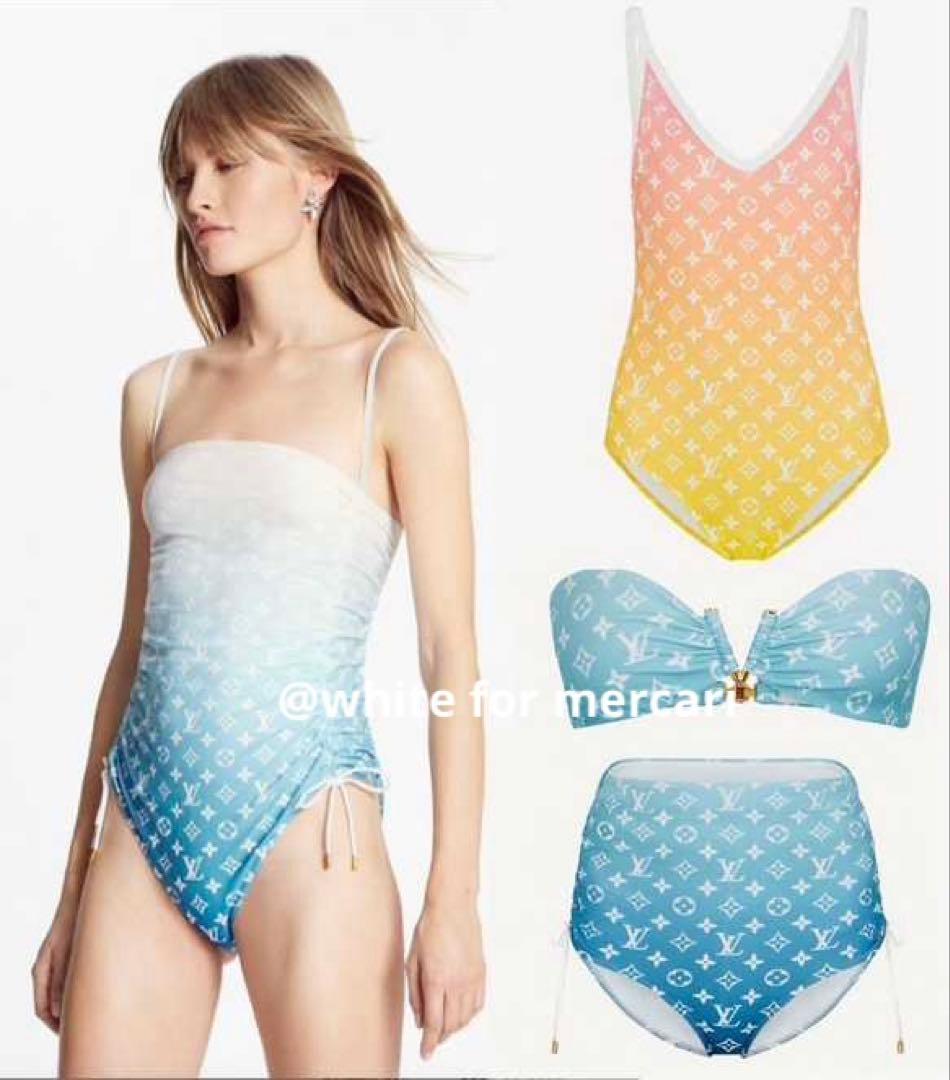 LOUIS VUITTON 定価57,200円 モノグラム柄ビキニトップ