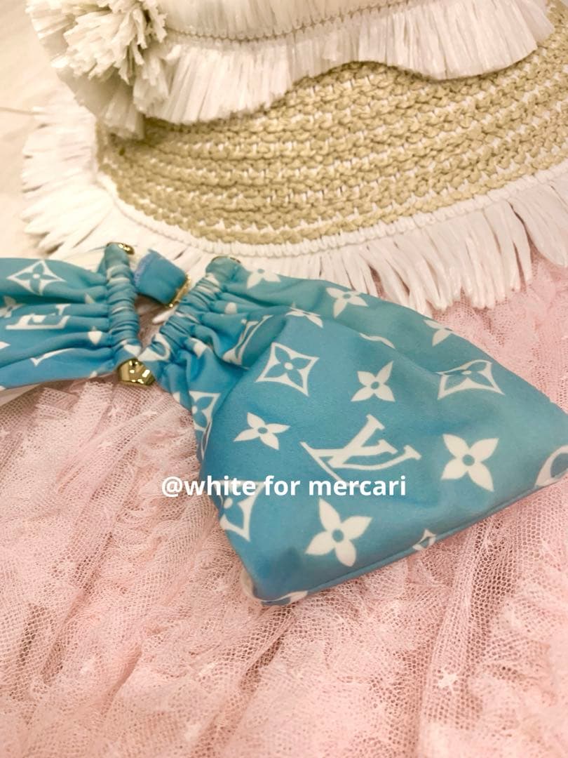 LOUIS VUITTON 定価57,200円 モノグラム柄ビキニトップ