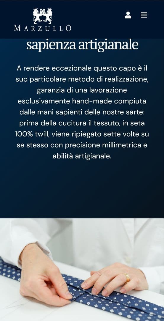 美品　MARZULLO カシミア グレー ネイビー　ストライプ　ネクタイ