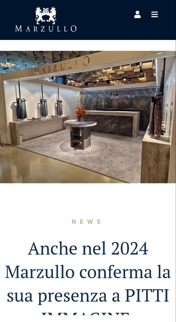 美品　MARZULLO カシミア グレー ネイビー　ストライプ　ネクタイ