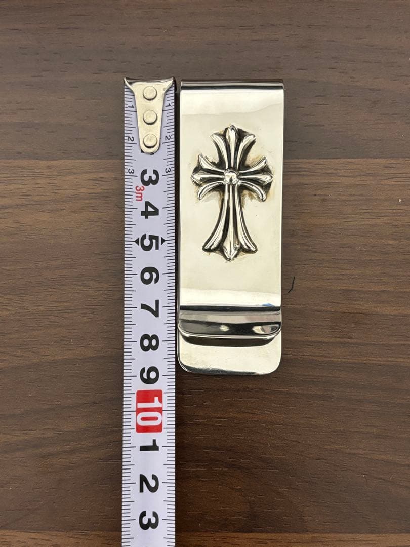 新品 クロムハーツ シルバーマネークリップ クロス
