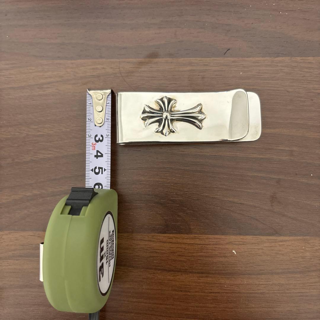 新品 クロムハーツ シルバーマネークリップ クロス