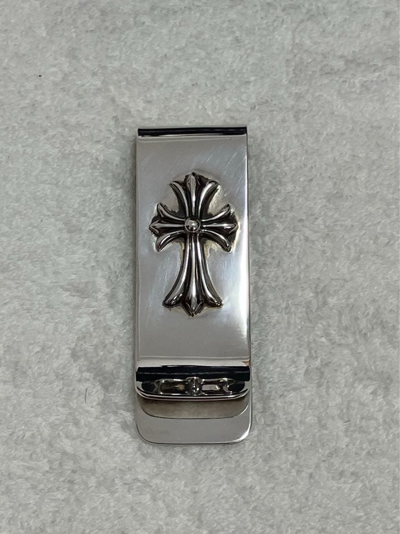 新品 クロムハーツ シルバーマネークリップ クロス