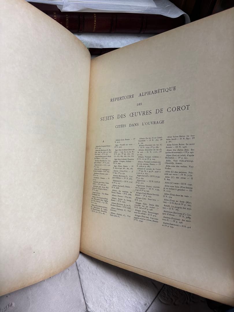 L'OEUVRE DE COROT カミーユ・コロー　カタログ・レゾネ