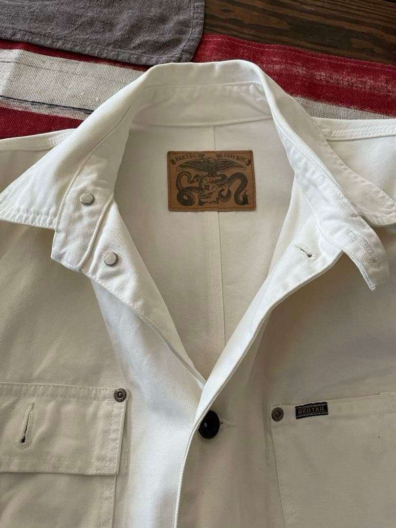 VISE RED TAIL ホワイトカバーオール