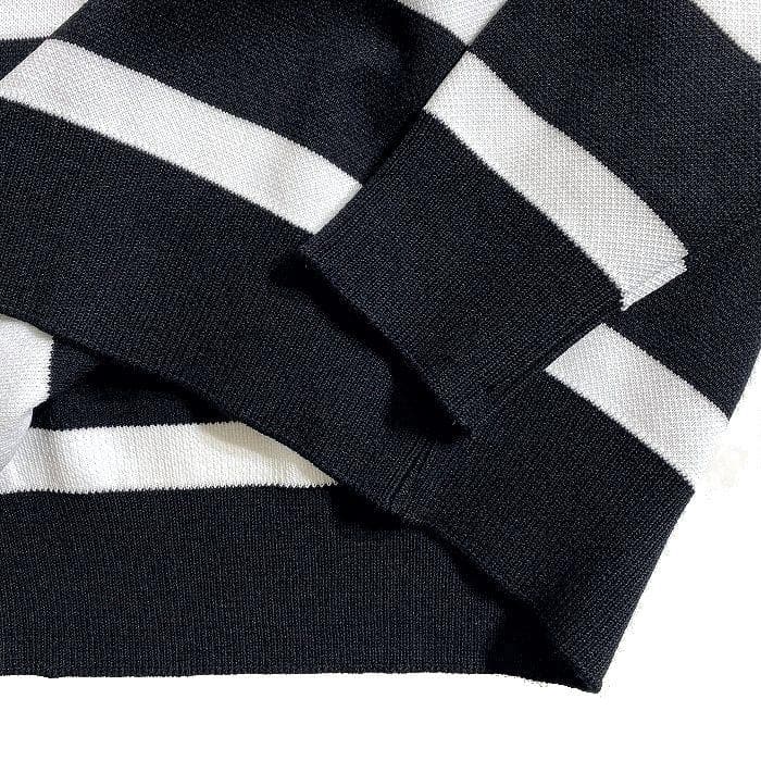 パーリーゲイツ ゴルフ 日本製 ボーダー柄 ニット プルオーバー 長袖 ウェア