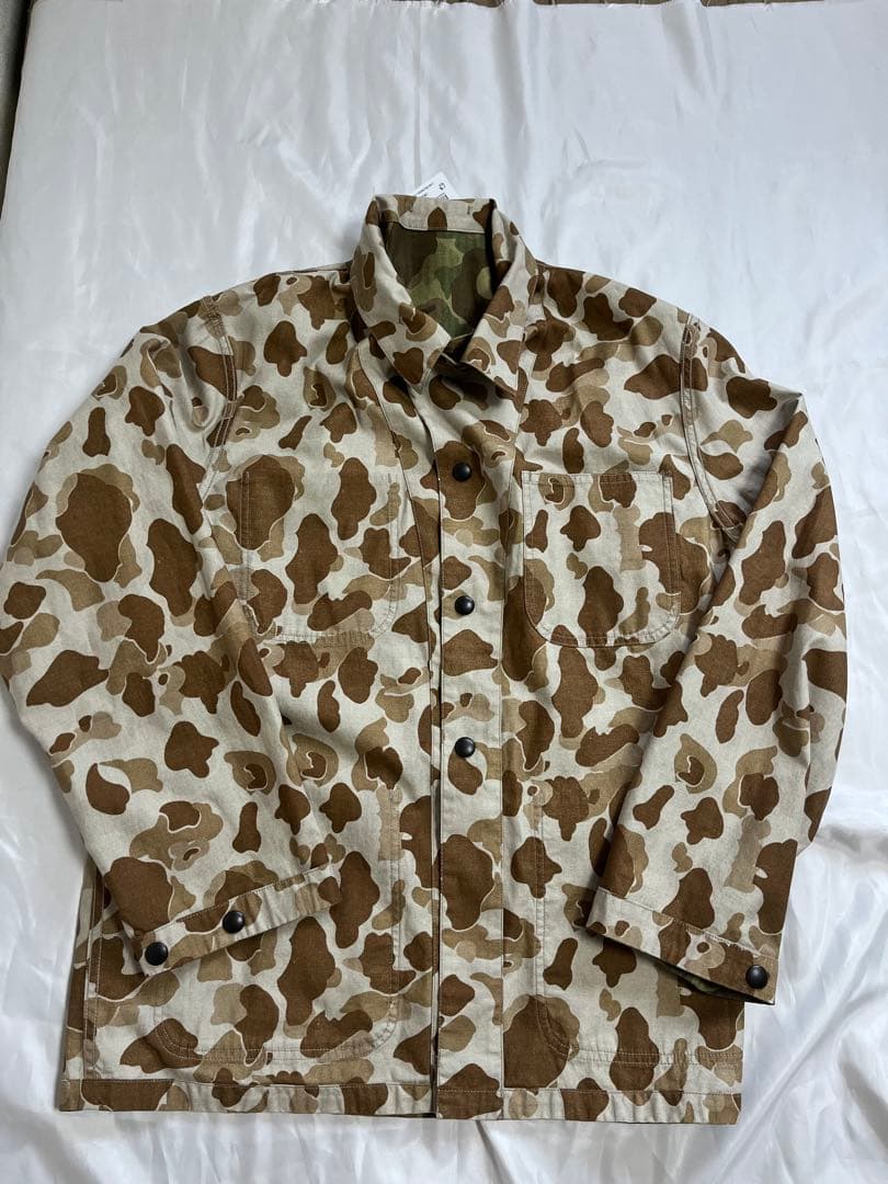 新品未使用タグ付き　アダムエロぺ　カモフラージュ リバーシブル　カバーオール