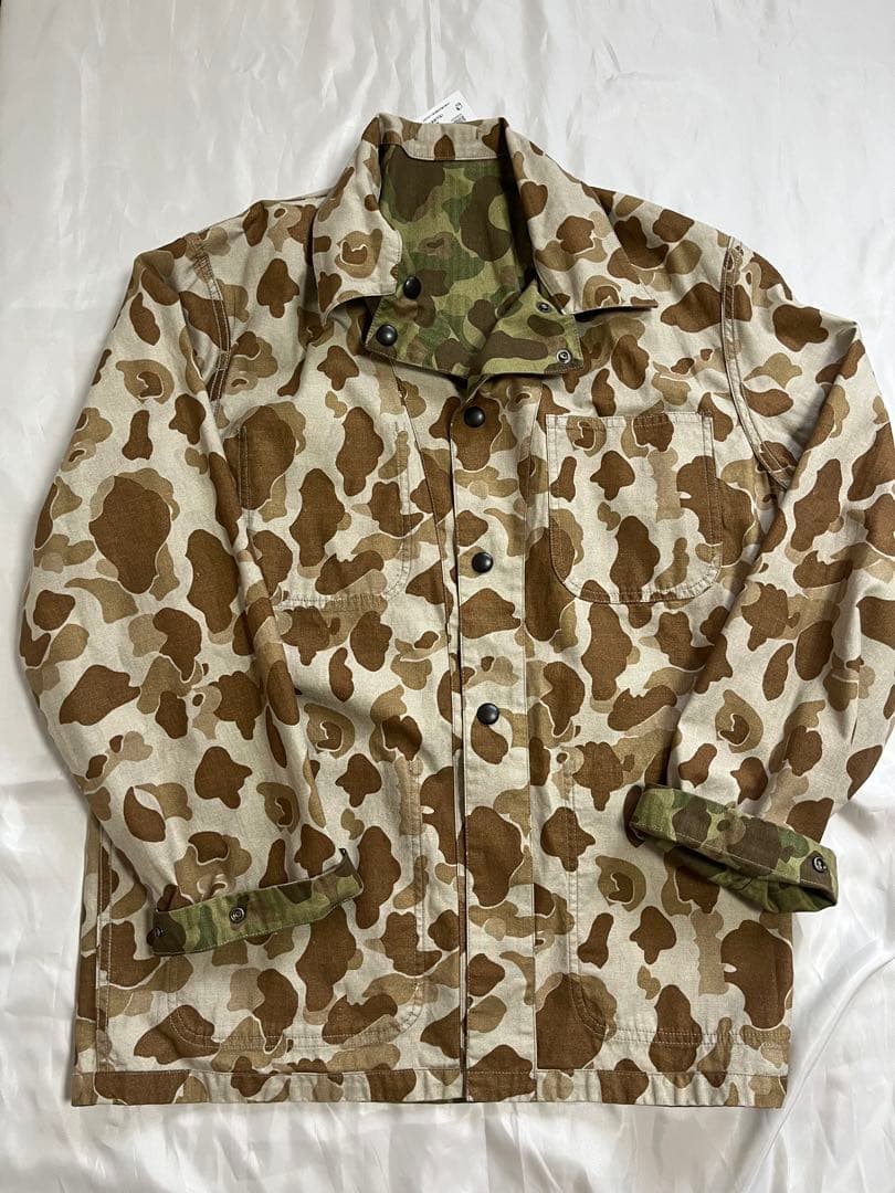 新品未使用タグ付き　アダムエロぺ　カモフラージュ リバーシブル　カバーオール