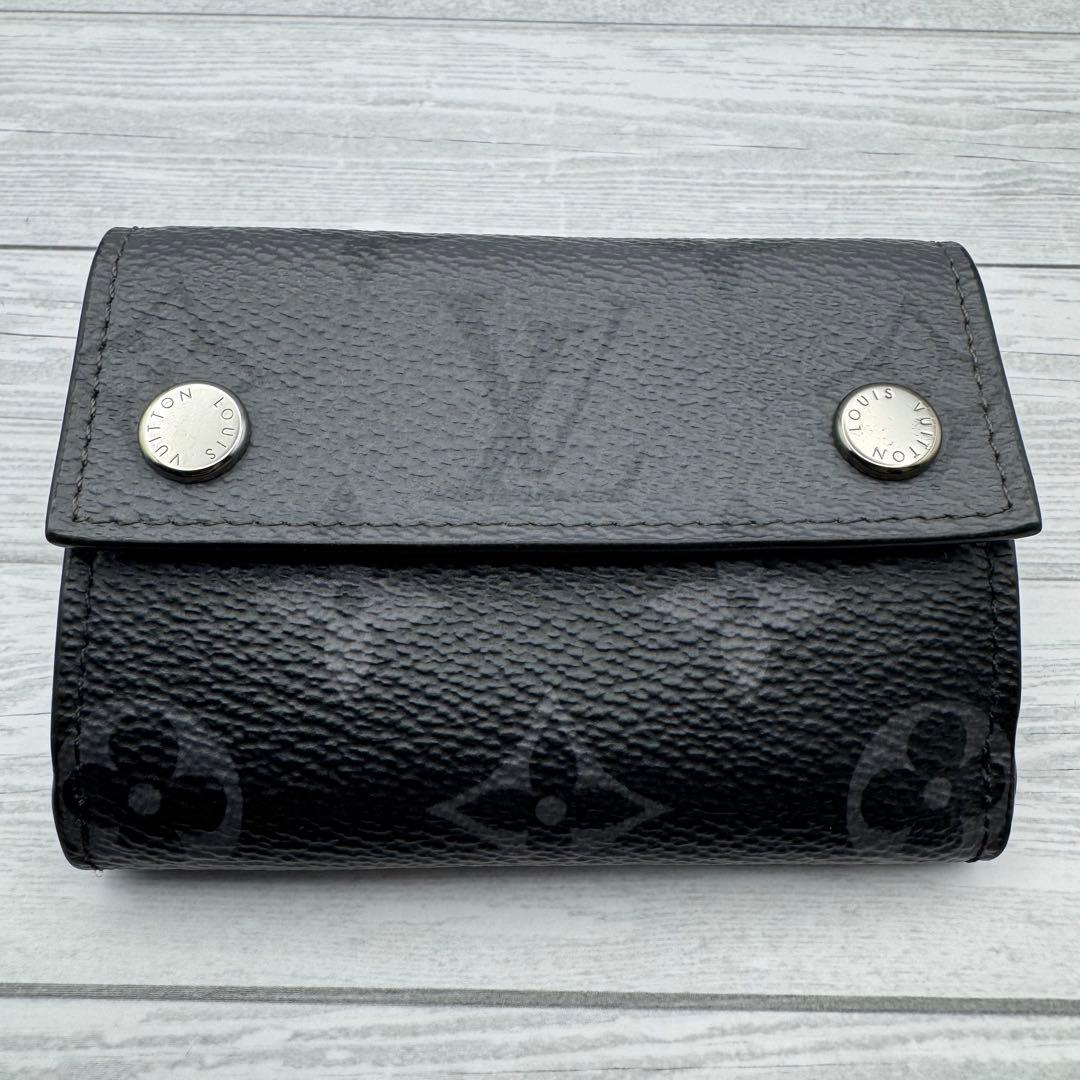 【極級美品】ルイヴィトン エクリプス ディスカバリーコンパクト 三つ折り 黒
