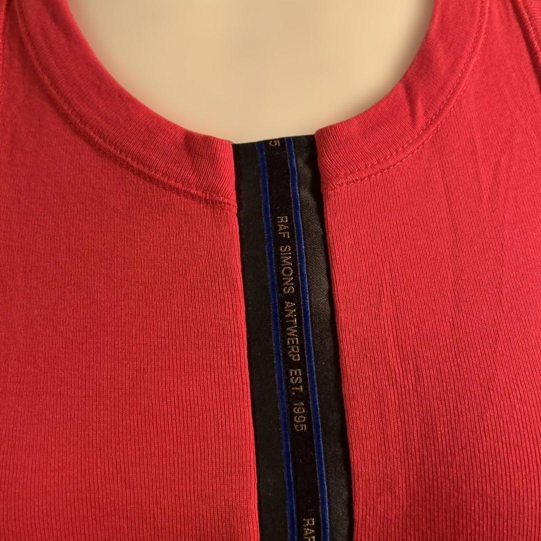 RAF SIMONS ラフシモンズ 44 レッドタンクトップ