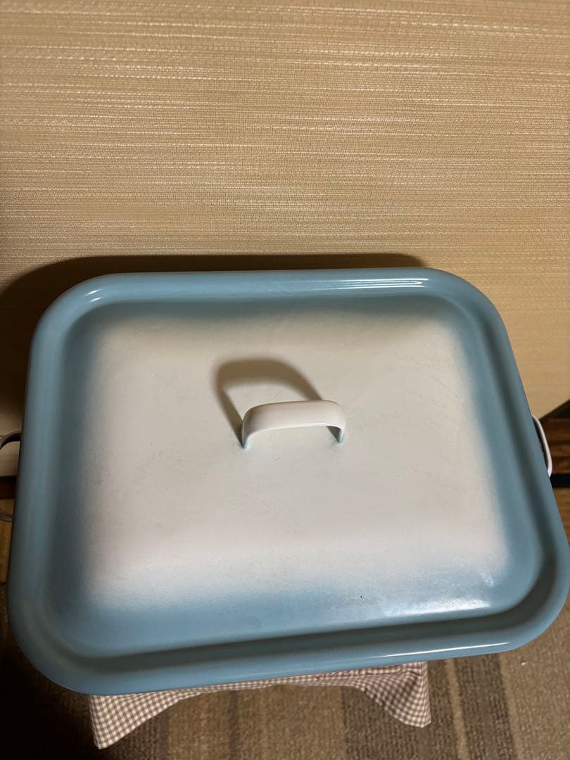 梅ばあちゃん　イマンプリンセスローズブルー　ホーローブレッド缶