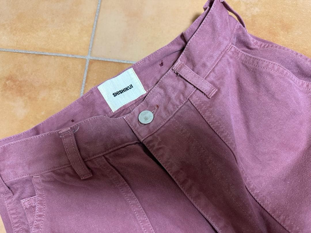 THE SHISHIKUI ペインターパンツ　　ピンク　34 シシクイ　百々千晴