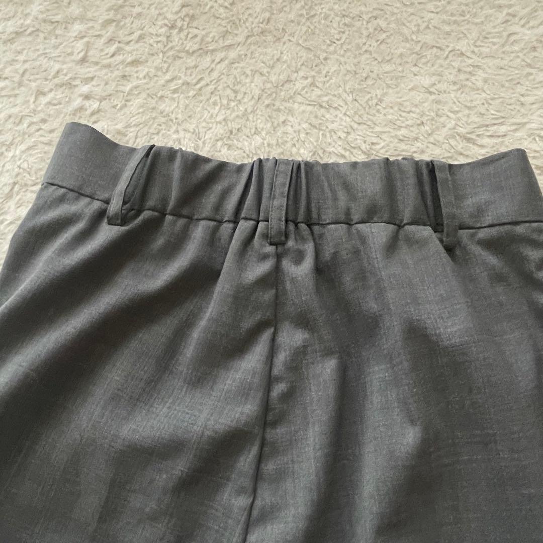 JULYNINE　グレイスグレイ　タックパンツ　グレー　日本製　Ｍ
