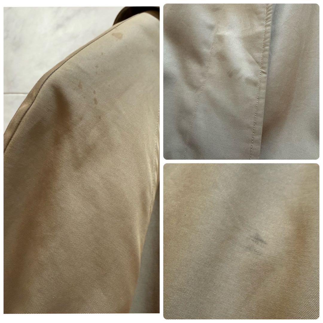 90s 白タグ バーバリー★ヴィンテージ ステンカラーコート チェックライナー