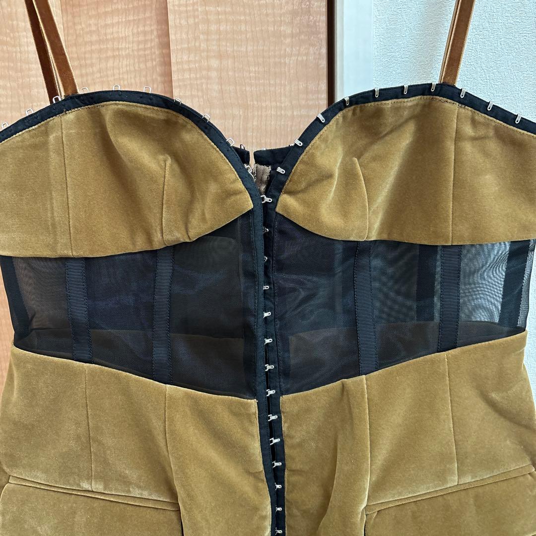 プランクプロジェクト　ベルベットチュニックビスチェ