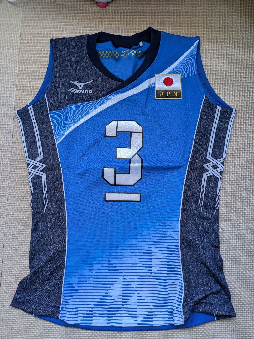 Mizuno バレーボールジャージ 青 3 SAORI