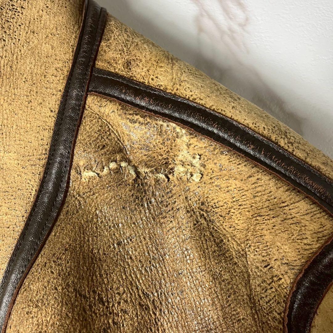 人気◆AVIREX USA TYPE B-3 フライトジャケット 羊革 36 M