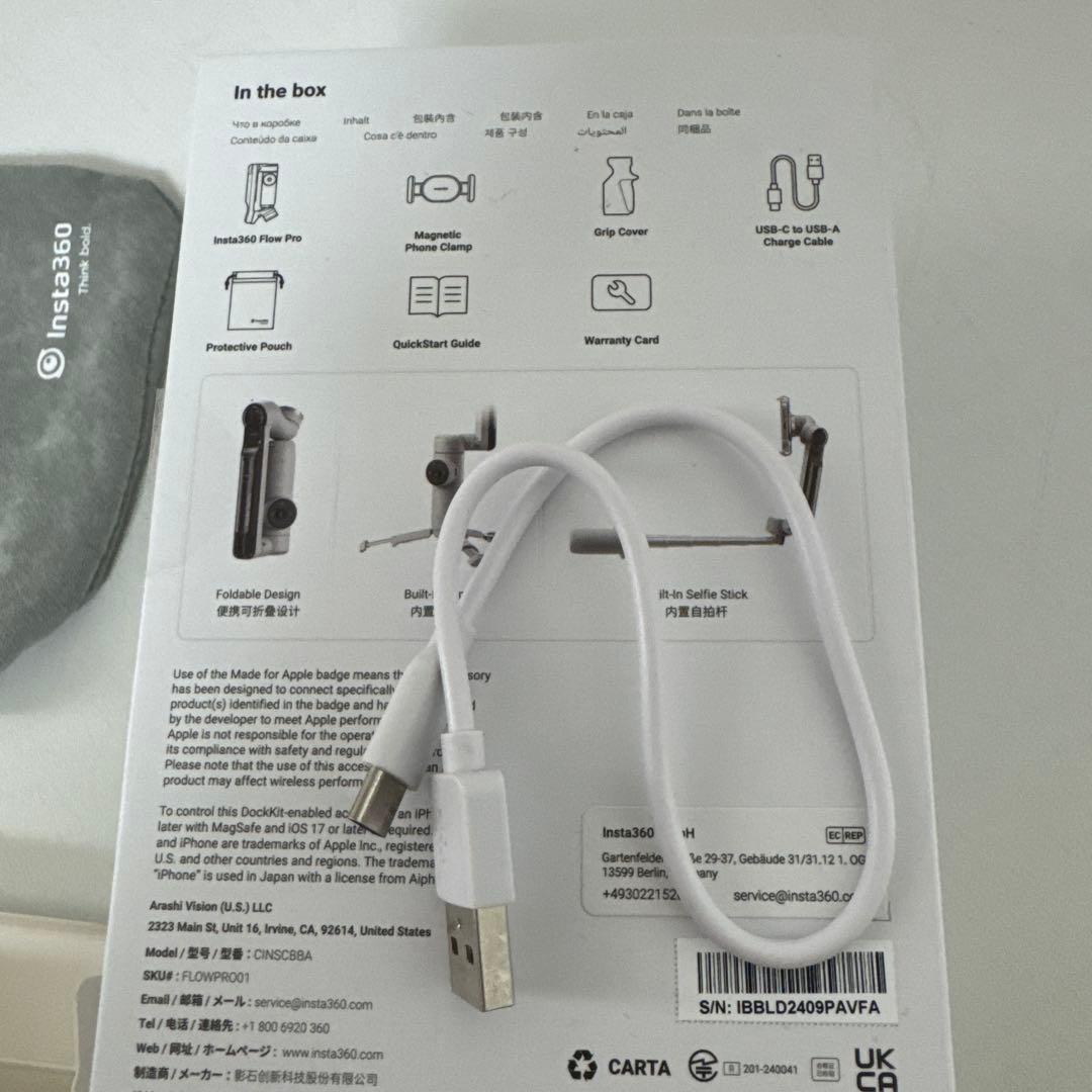 Y*I様 Insta360 Flow Pro マウント　ライト　セット