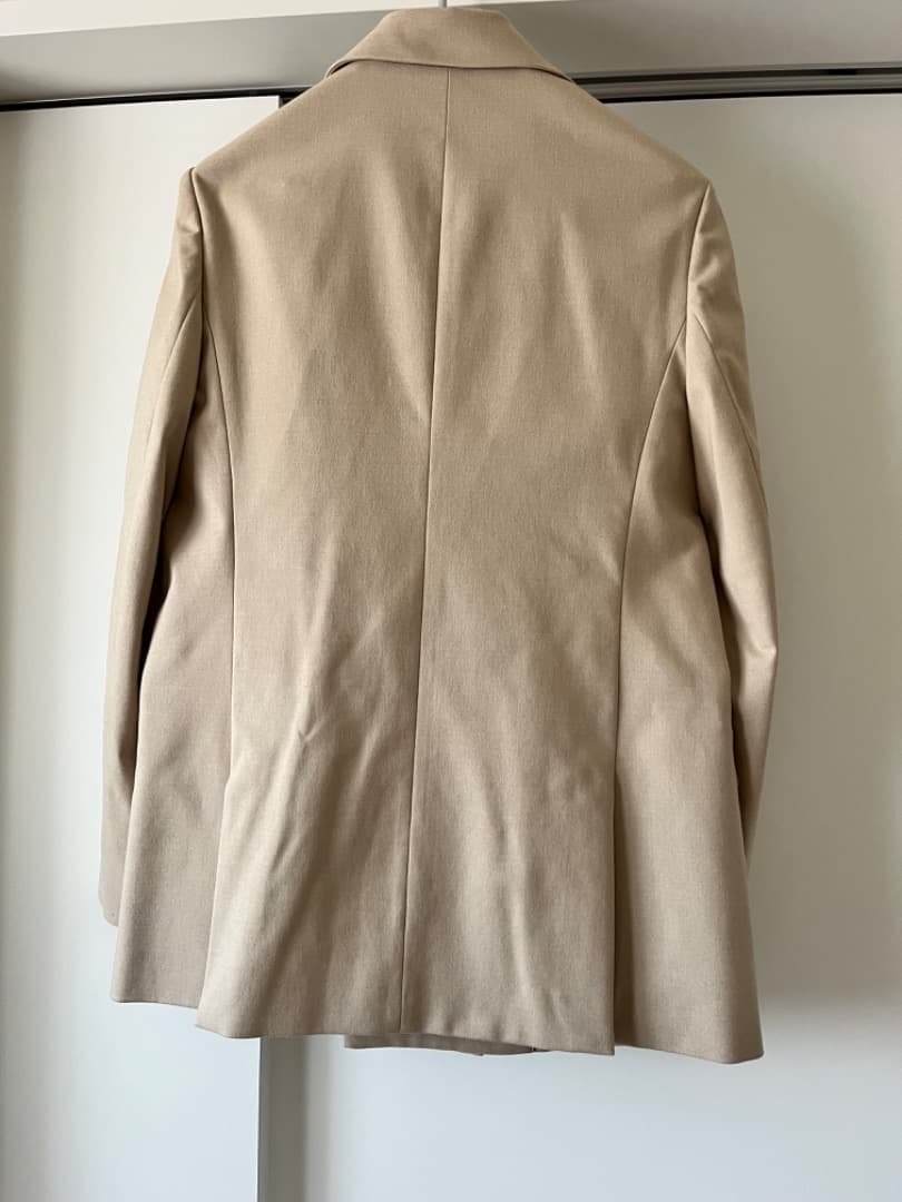 miii【 IENA】 T/Rツイル ダブルブレストジャケット ベージュ