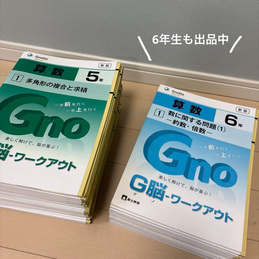 中学受験グノーブル　算数5年 G脳ワークアウト　全30冊