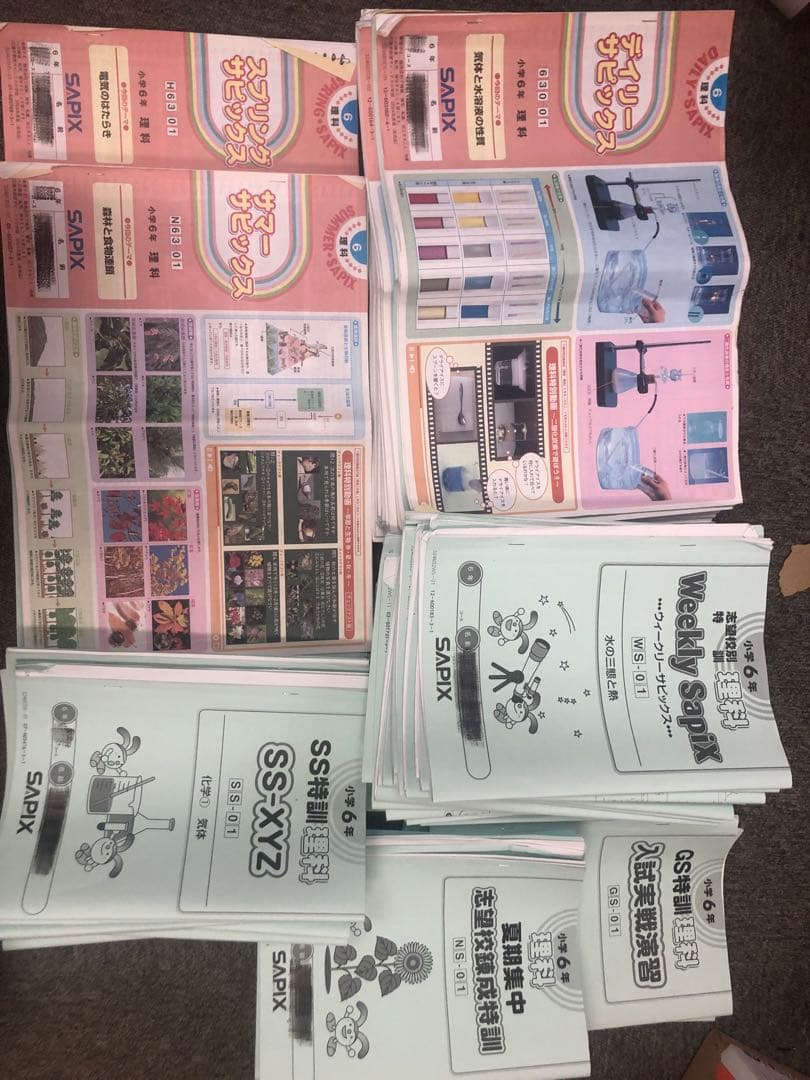 サピックス６年理科　デイリー/夏期集中/春夏/土特 /日特　中古　２０２５年受験