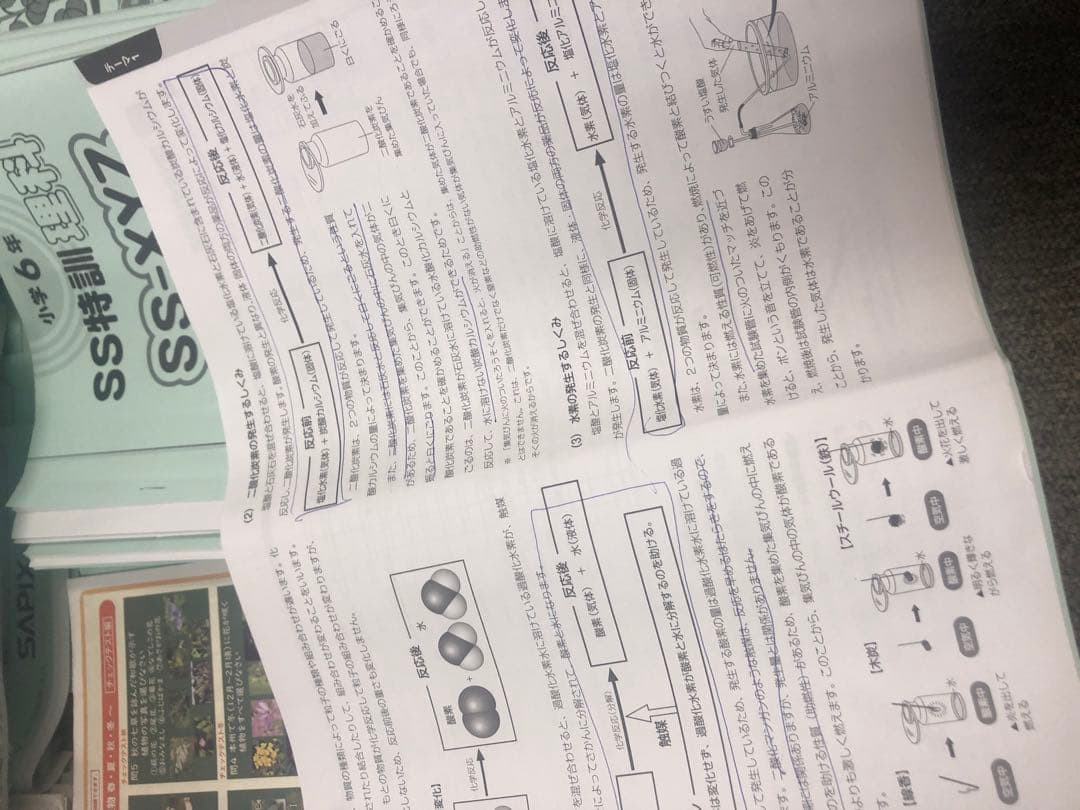 サピックス６年理科　デイリー/夏期集中/春夏/土特 /日特　中古　２０２５年受験