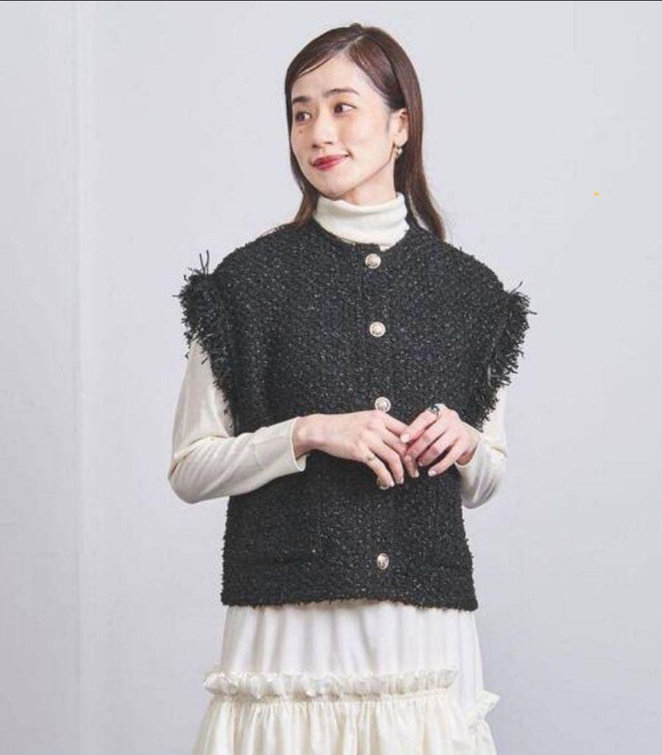 UNITED ARROWSファンシーツイード ニット ベスト