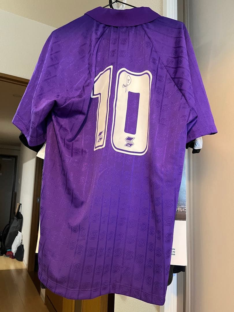 ロベルト・バッジョ、サイン入り フィオレンティーナ時代の直筆サイン入りユニホーム