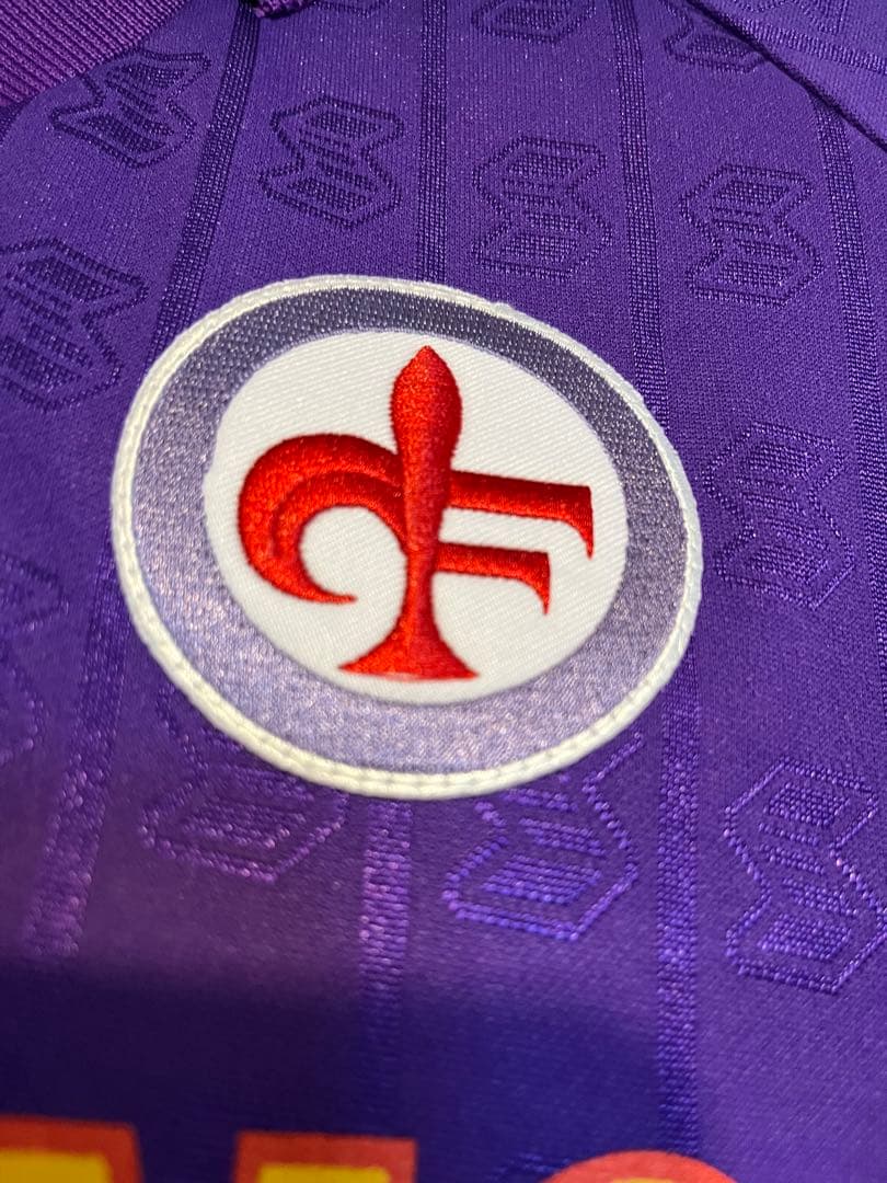 ロベルト・バッジョ、サイン入り フィオレンティーナ時代の直筆サイン入りユニホーム