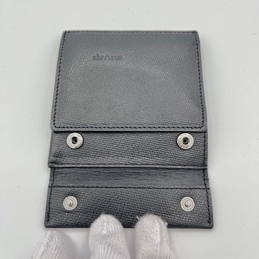 【美品】abrAsus 薄い財布 アブラサス　ブラック　箱付き