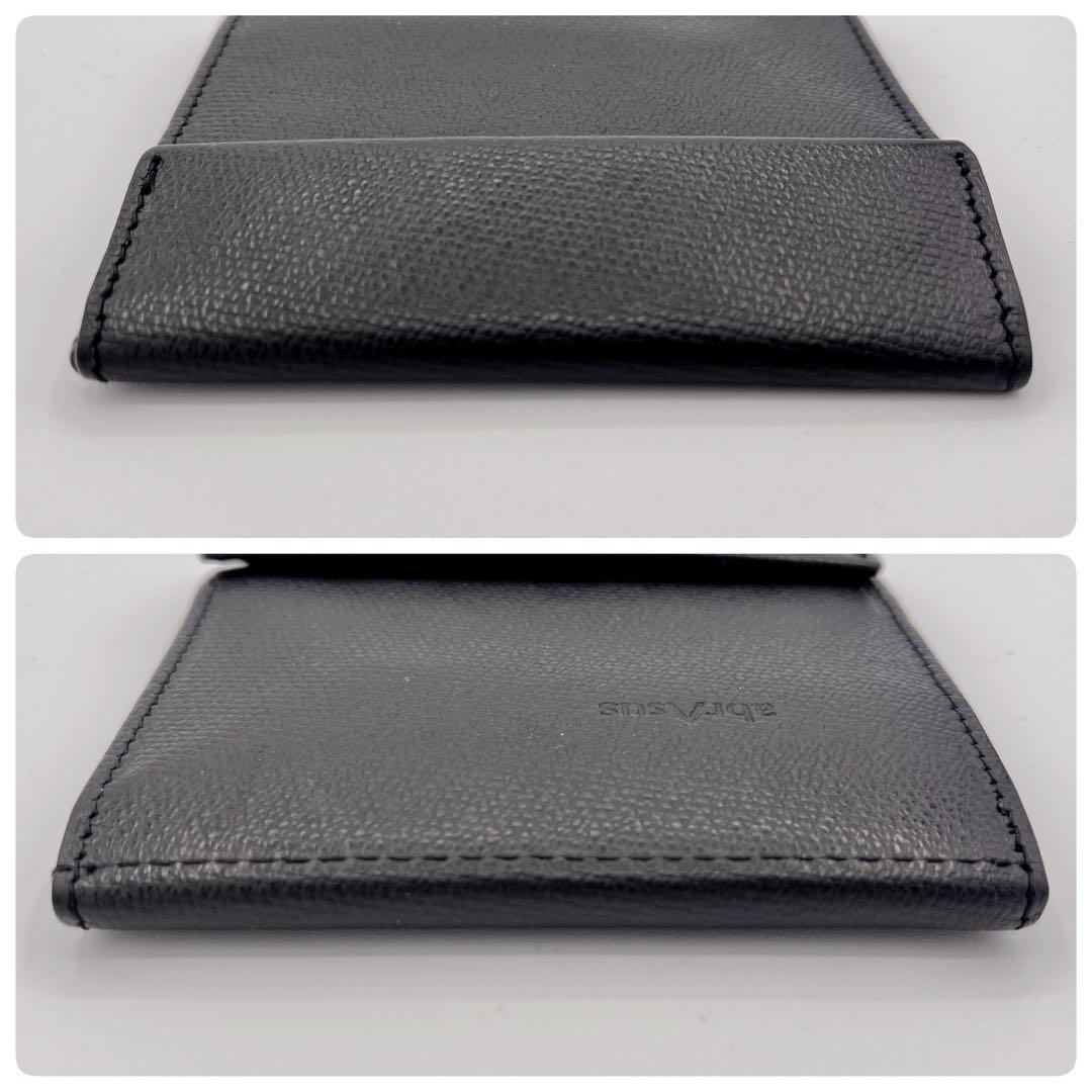 【美品】abrAsus 薄い財布 アブラサス　ブラック　箱付き