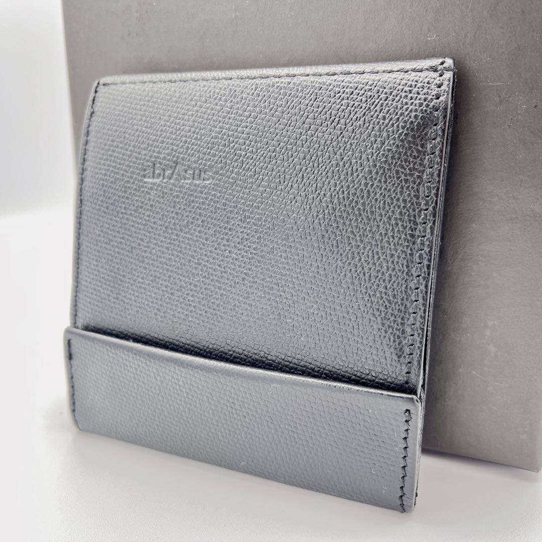 【美品】abrAsus 薄い財布 アブラサス　ブラック　箱付き