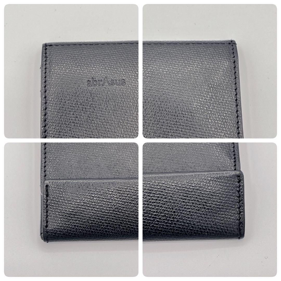 【美品】abrAsus 薄い財布 アブラサス　ブラック　箱付き