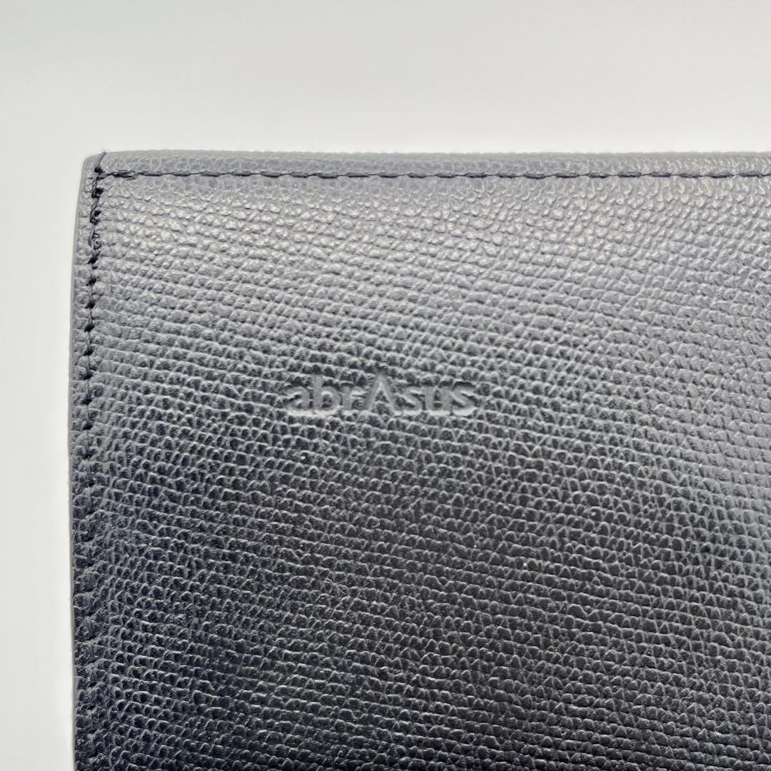 【美品】abrAsus 薄い財布 アブラサス　ブラック　箱付き